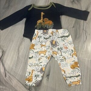 NWOT Mud Pie Safari Animal Baby Outfit
